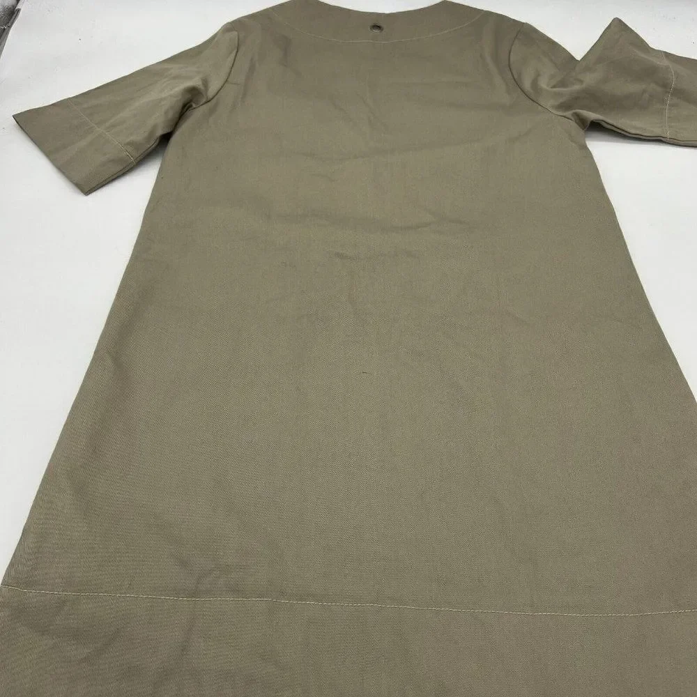 Amour Vert Military Green A Line Dress size XS Organic Cotton